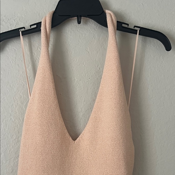 Like New! A.L.C. Kylen Knit Halter Top Elegant Cream Halter Top in Size L - Picture 5 of 14